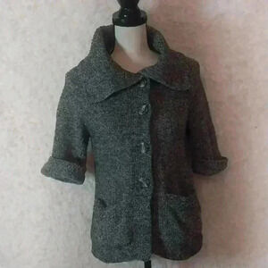 Sarah Spencer 3/4 Sleeve Cotton Belend Button Up Cardgian Size S